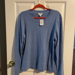 NWT JCREW blue size XL Teddie sweater